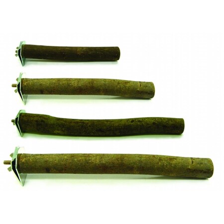 Peticare Lot Of 2 Single Bolt Smooth Finished Wooden Perch For Parrot- PE4242117